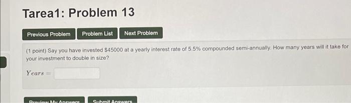 Solved Tarea1: Problem 13 Previous Problem Problem List Next | Chegg.com