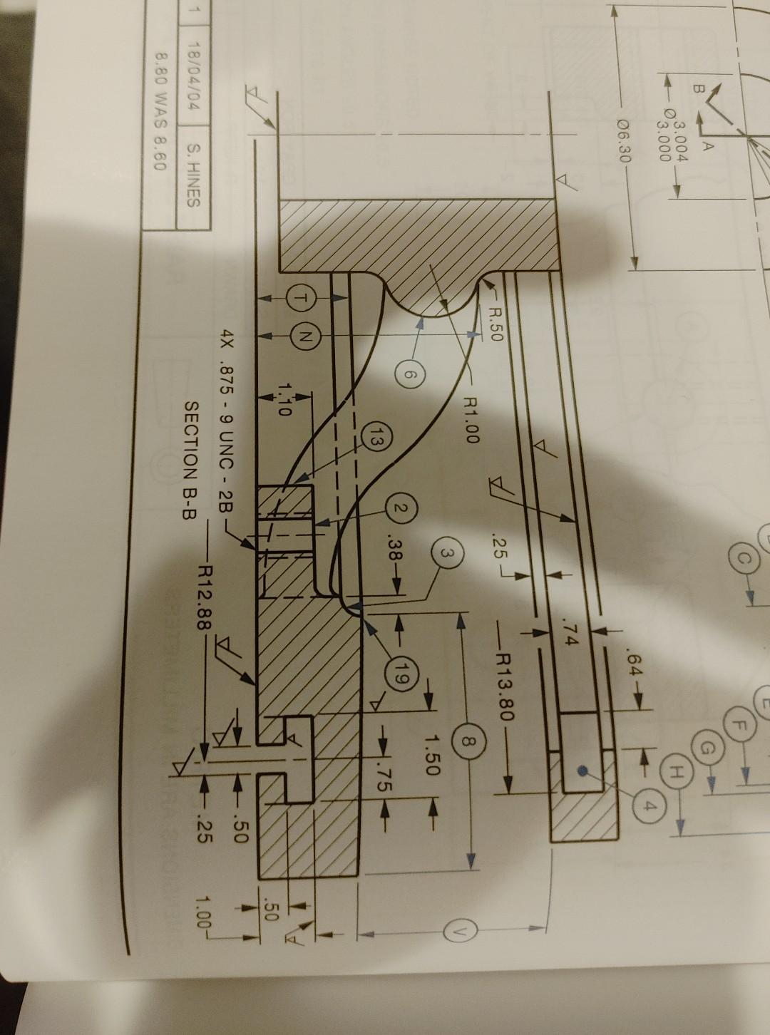 Solved 262 170 6 Tee Slots Eql Sp A 1 50 B R14 R I Fe Chegg Com