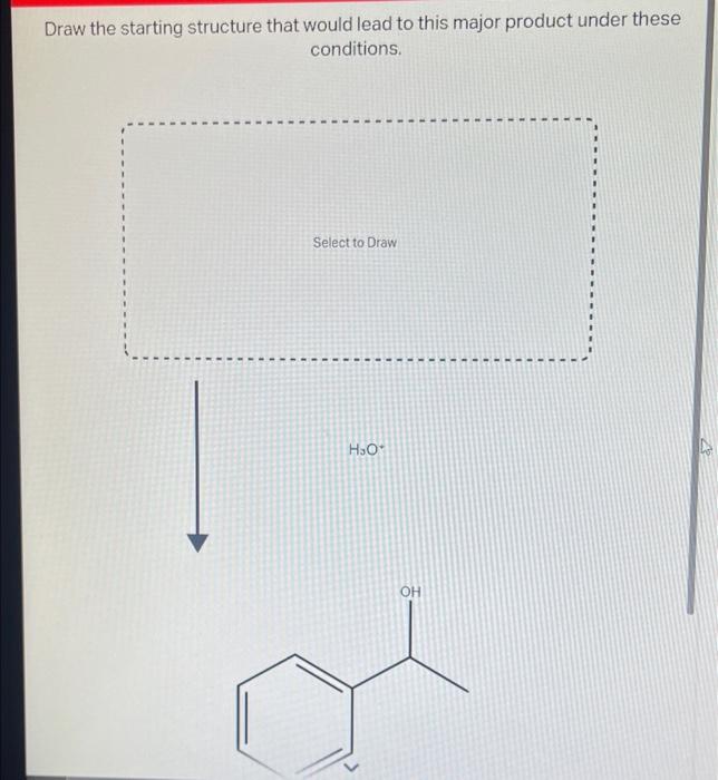 Solved Draw the starting structure that would lead to this | Chegg.com