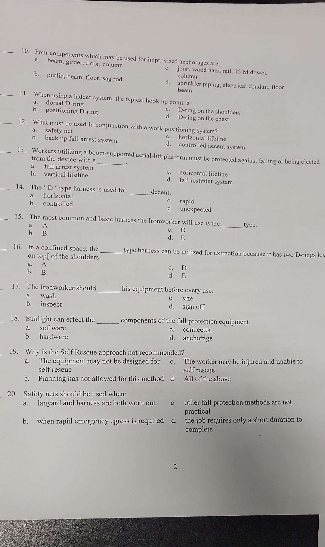 Solved a. 10. Four components which may be used for | Chegg.com