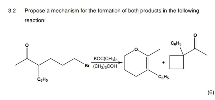 Solved 3.2 Propose a mechanism for the formation of both | Chegg.com