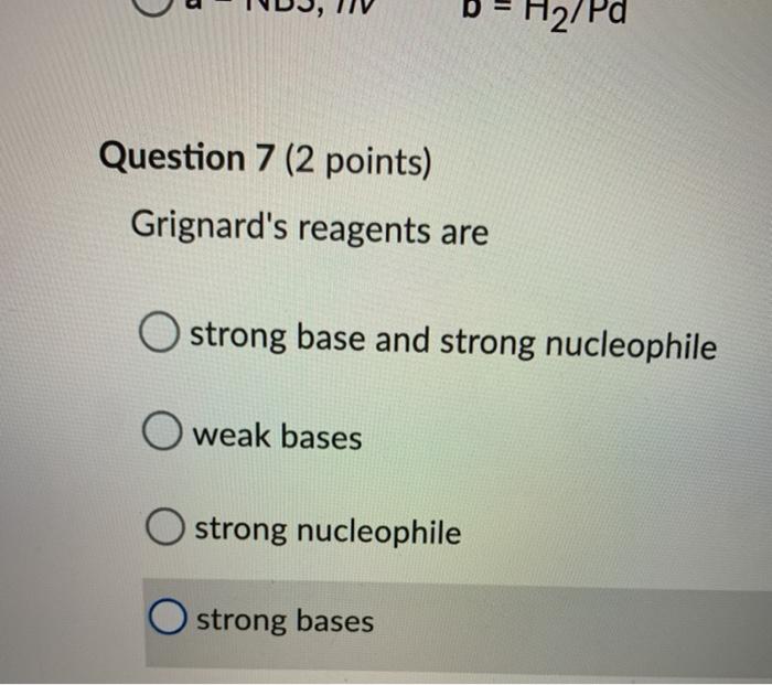 Solved Question 6 (2 Points) Identify A And B In The | Chegg.com