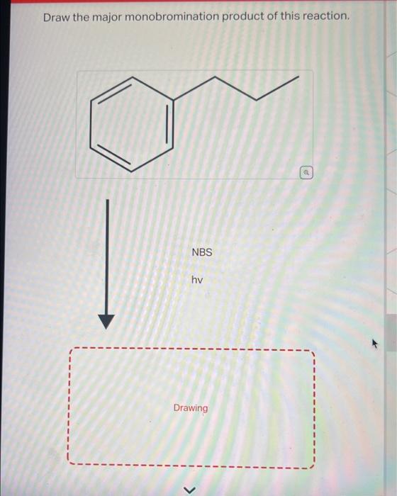 Draw the major monobromination product of this reaction.