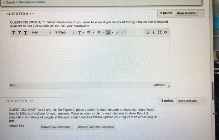 Solved Question Completion Status 20 2 points QUESTION 11 | Chegg.com