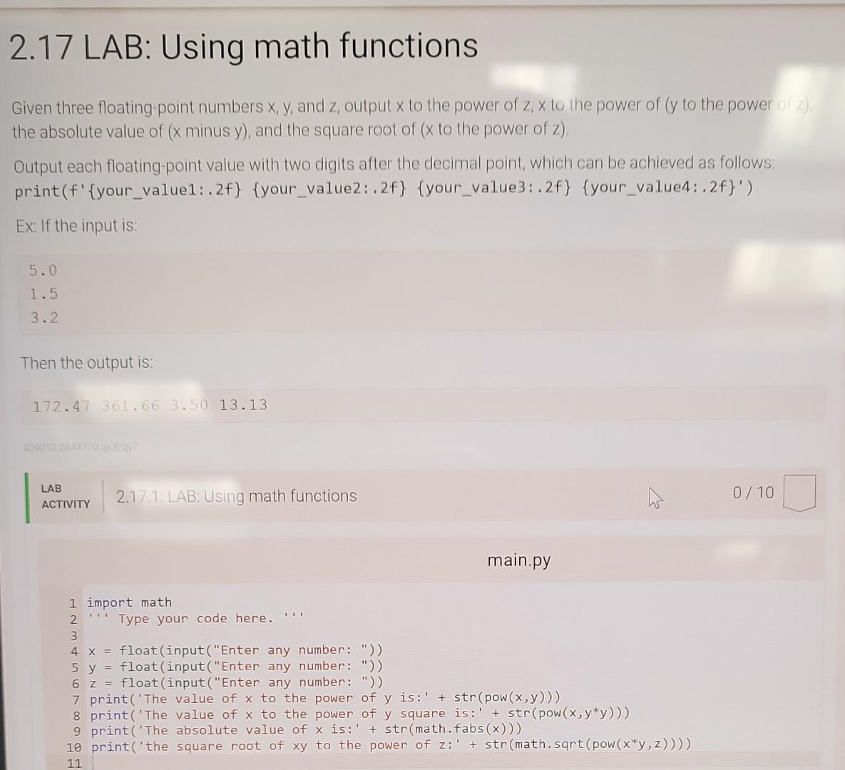 solved-given-three-floating-point-numbers-x-y-and-z-output-chegg