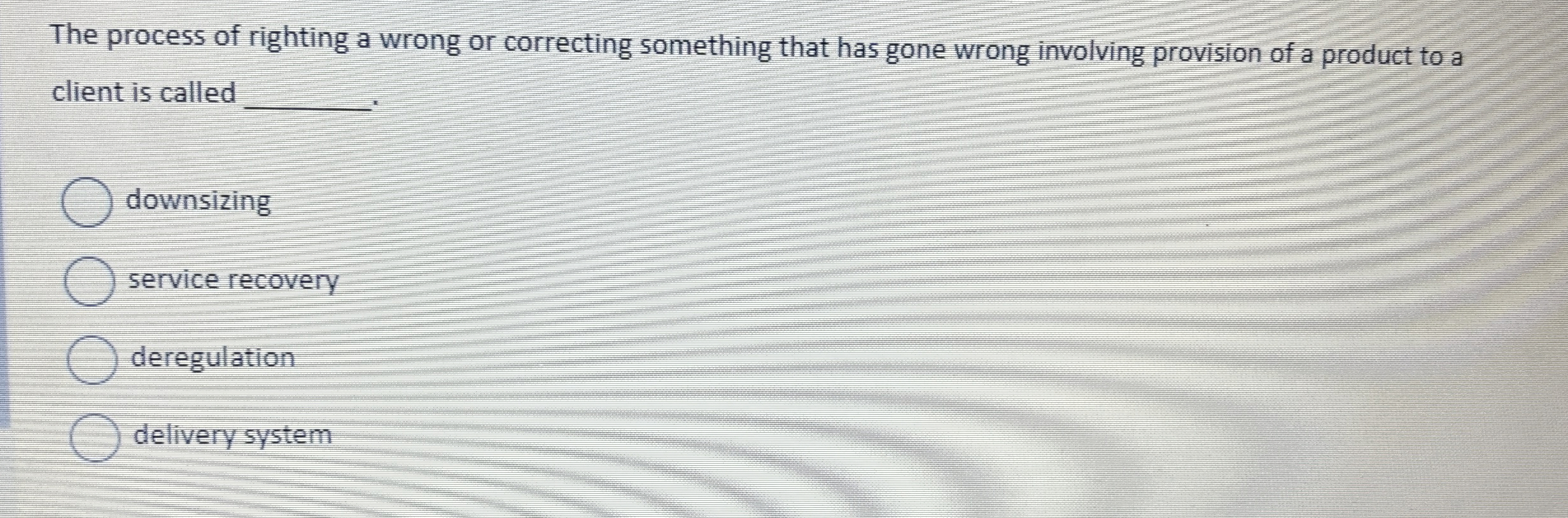 Solved The process of righting a wrong or correcting