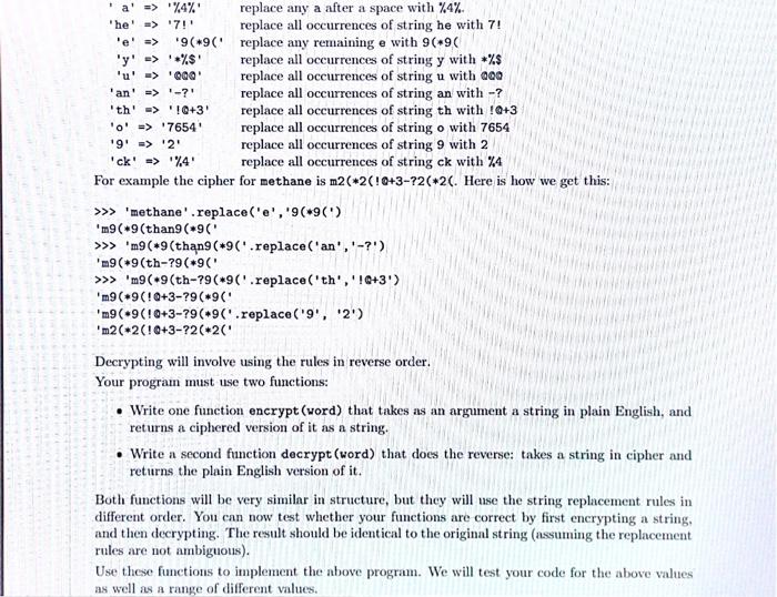 Solved Write a program to determine if a simple substitution | Chegg.com