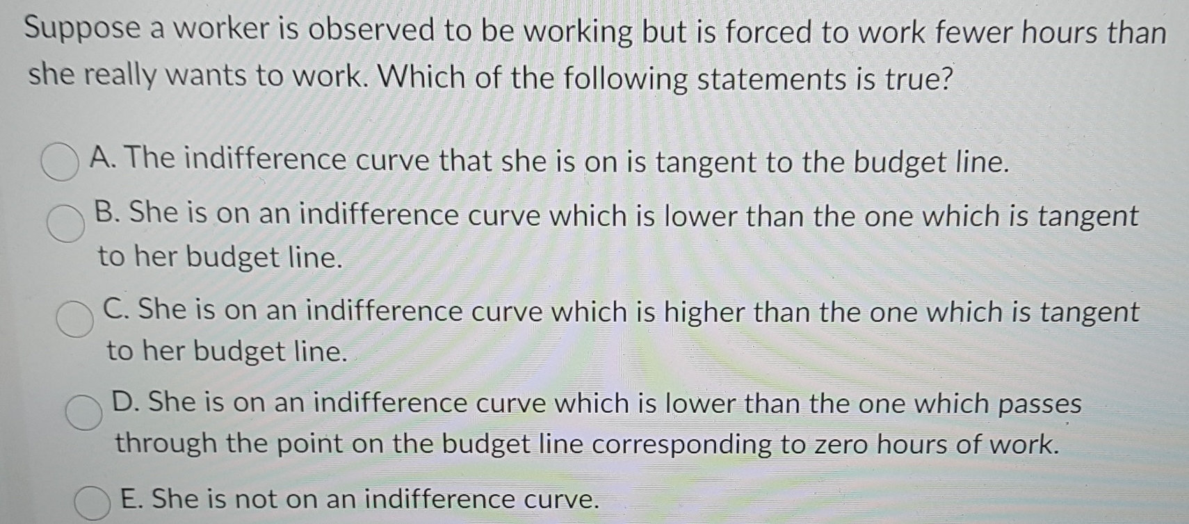 Solved Suppose A Worker Is Observed To Be Working But Is Chegg Solved Suppose A Worker Is Observed To Be Working But Is Chegg
