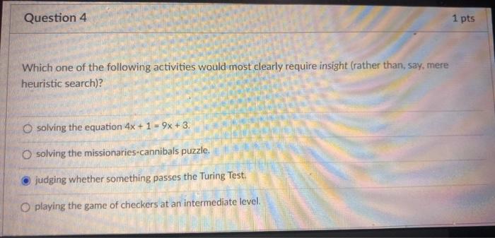 Solved Question 4 1 pts Which one of the following | Chegg.com