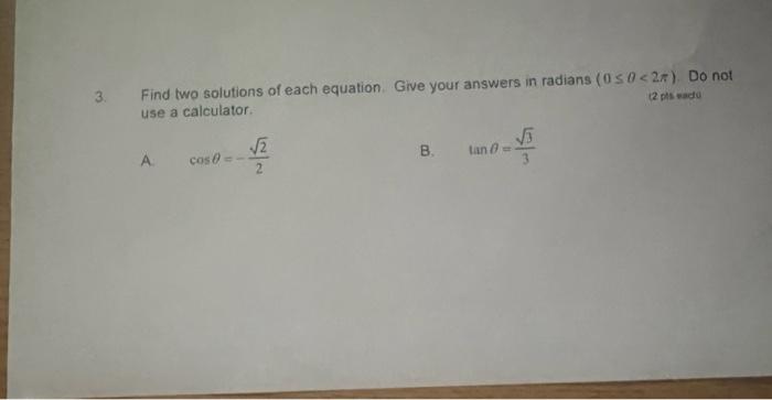 Solved Find Two Solutions Of Each Equation. Give Your | Chegg.com