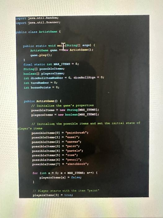 Solved please follow all of the instructions on this java | Chegg.com