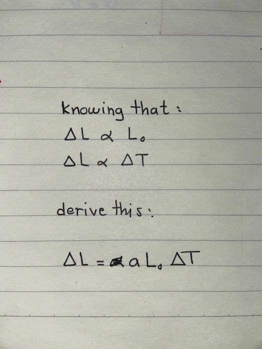 Solved ΔL=
