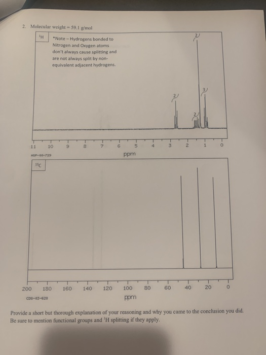 Solved Handout NMR as a Structure Determining Technique |