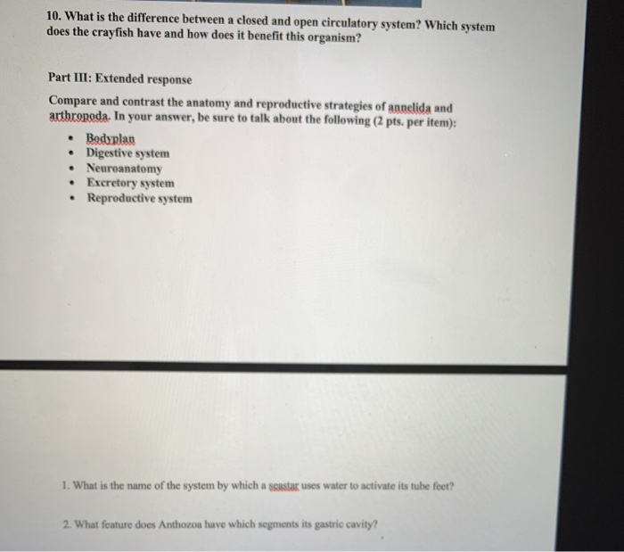 Solved 10. What is the difference between a closed and open | Chegg.com