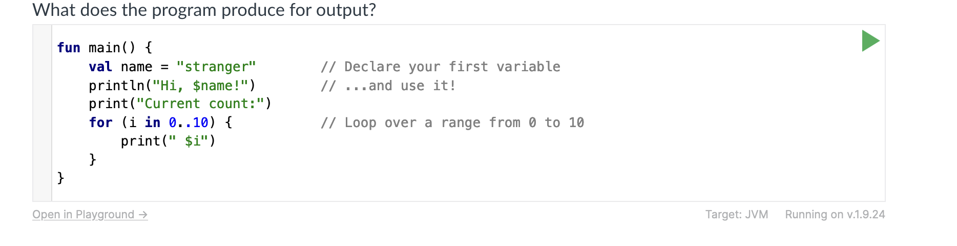 Solved What does the program produce for output? | Chegg.com