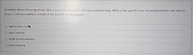 Solved Assembly allows the programmer direct access to | Chegg.com