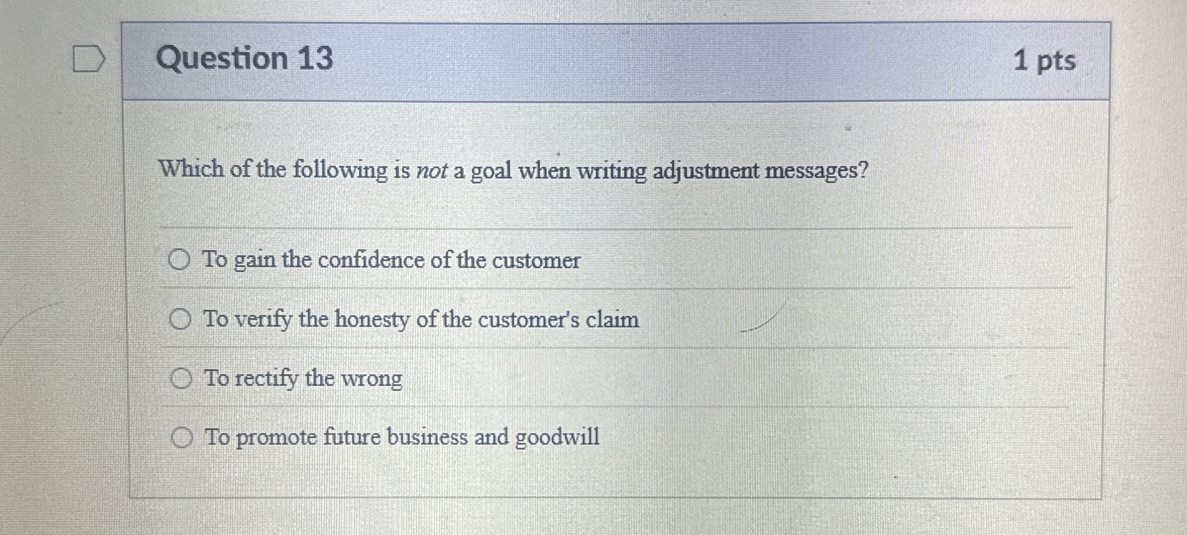 Solved Question 13Which of the following is not a goal when | Chegg.com