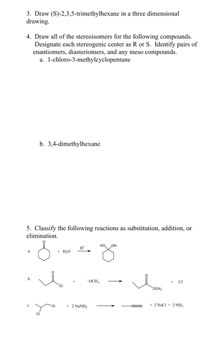 Solved Chem 3 Chem 3 Homework Name Homewa 1 Identify Chegg Com