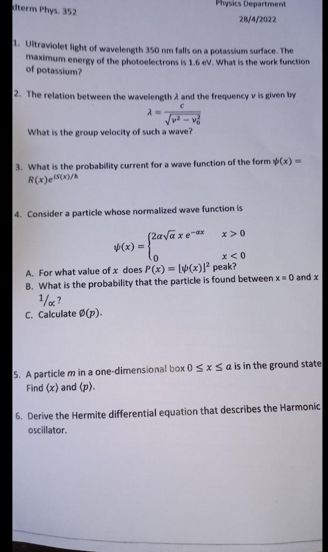 phys 352 homework 1