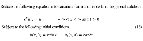 Solved Reduce the following equation into canonical form and | Chegg.com