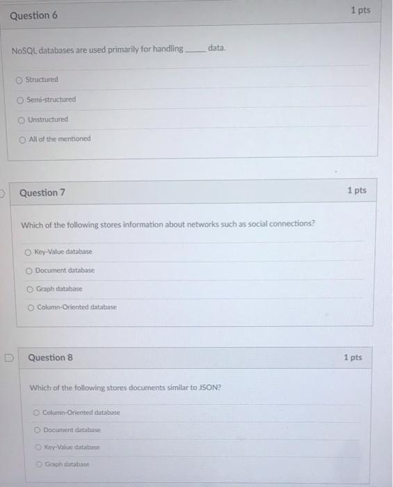 Solved Question 5 1 pts Which of the following is a type | Chegg.com