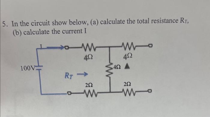 Solved In the circuit show below, (a) calculate the total | Chegg.com