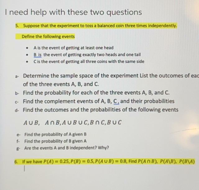 Solved I need help with these two questions 5. Suppose that | Chegg.com