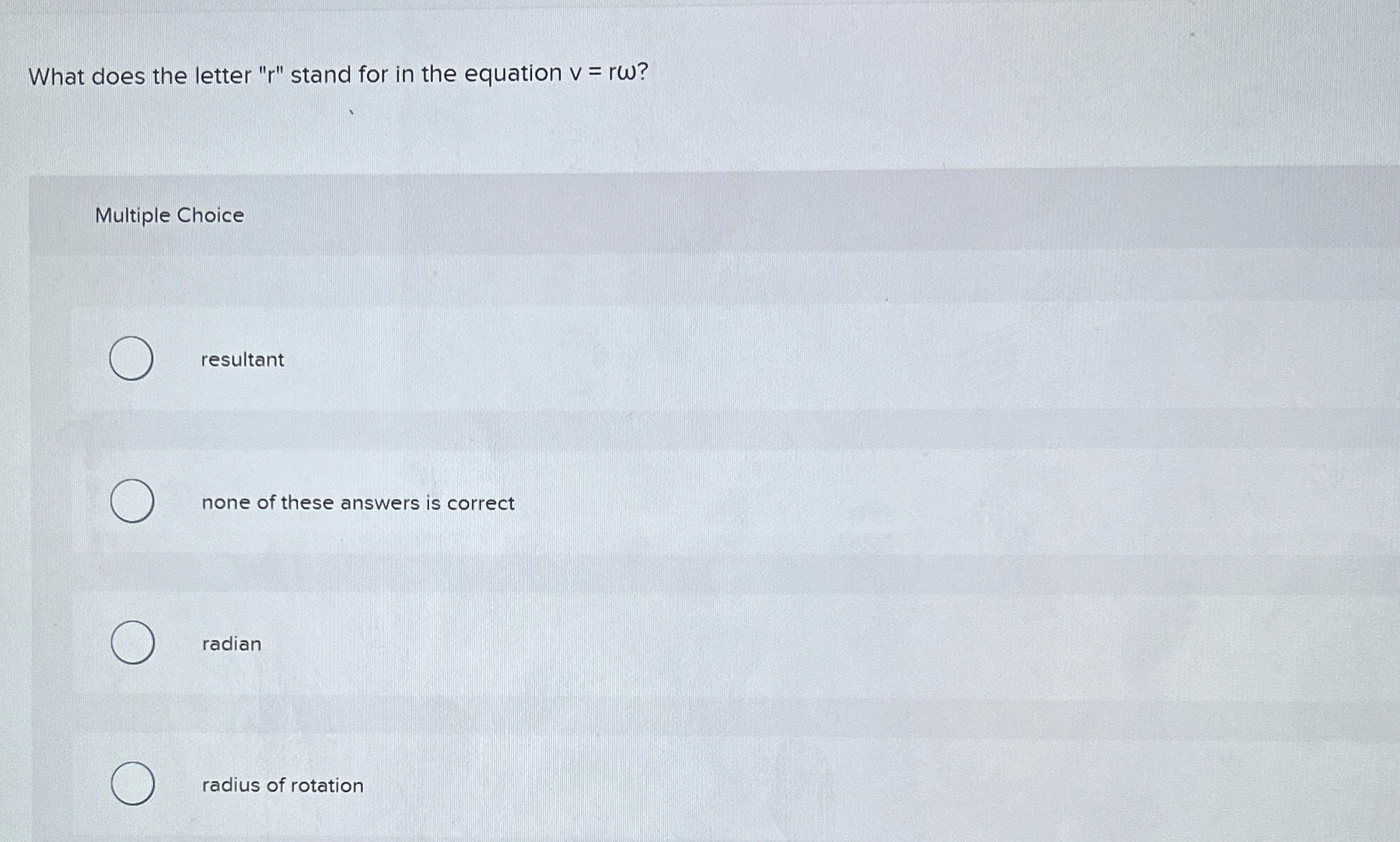 Solved What does the letter "r" ﻿stand for in the equation