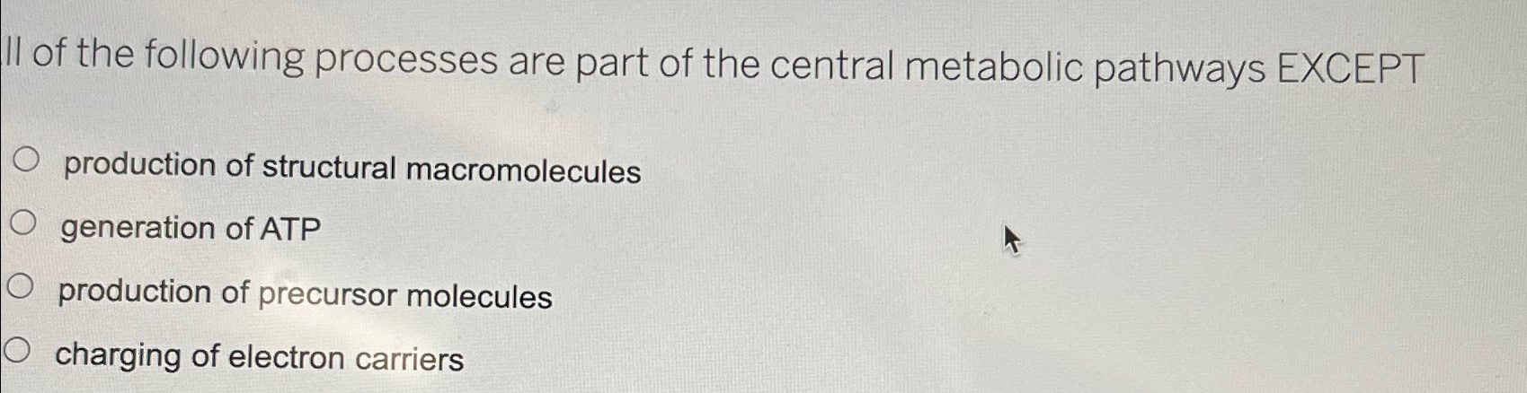 Solved All of the following processes are part of the | Chegg.com