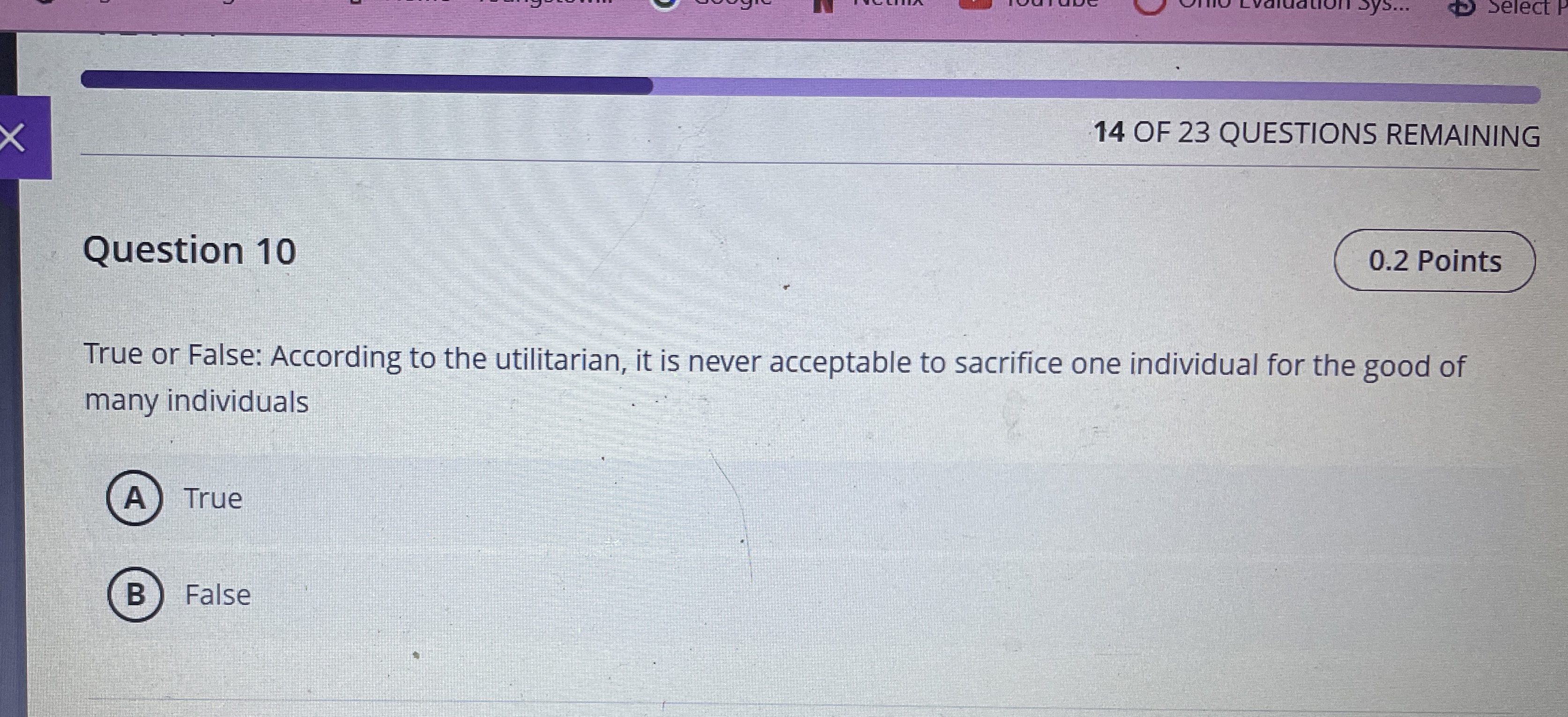 Solved 14 ﻿OF 23 ﻿QUESTIONS REMAININGQuestion 10True or | Chegg.com