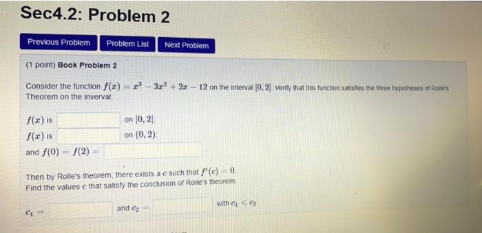 Solved Sec4.2: Problem 2 Previous Problem Problem List Next | Chegg.com