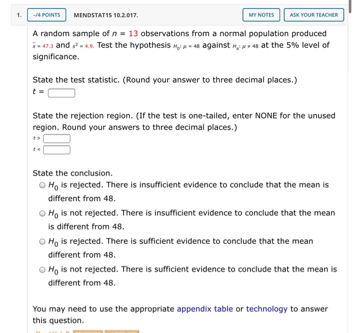 Solved To compare the mean lengths of time required for the | Chegg.com