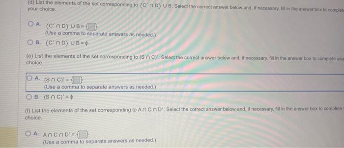 Solved If S={0,1,2,3,4,5,6,7,8,9}, and | Chegg.com