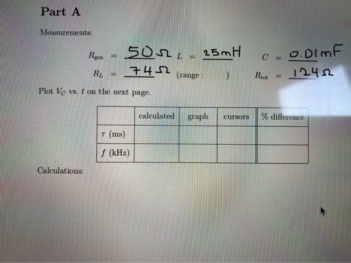 Solved i need help with filling out this table. and please | Chegg.com