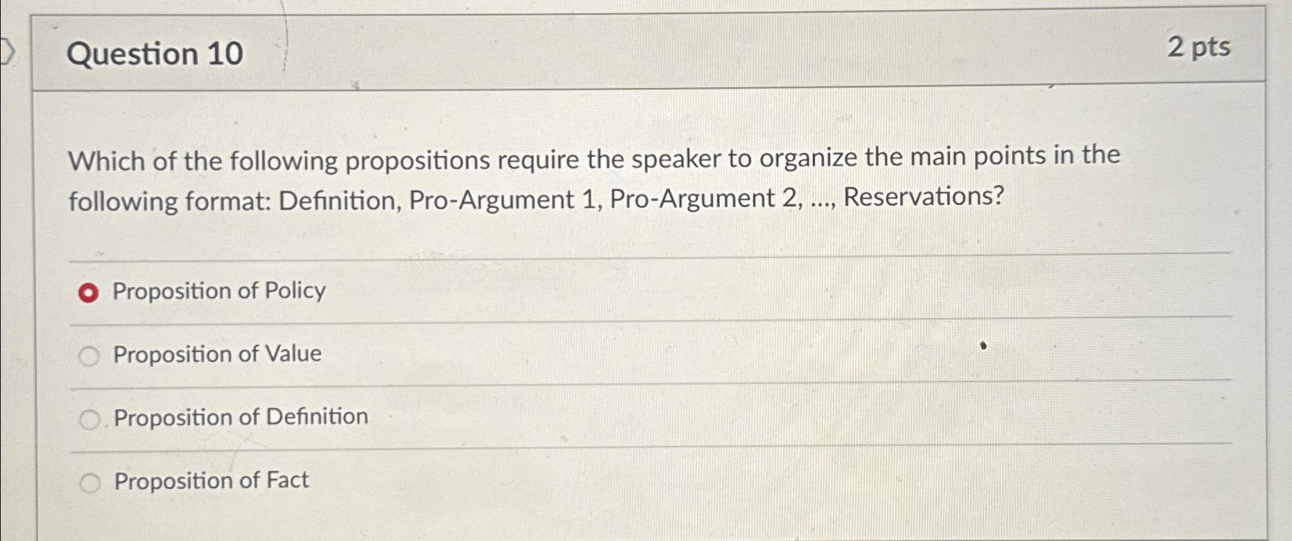 Solved Question 102 ﻿ptsWhich Of The Following Propositions | Chegg.com