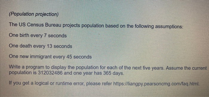 Solved (Population projection) The US Census Bureau projects | Chegg.com