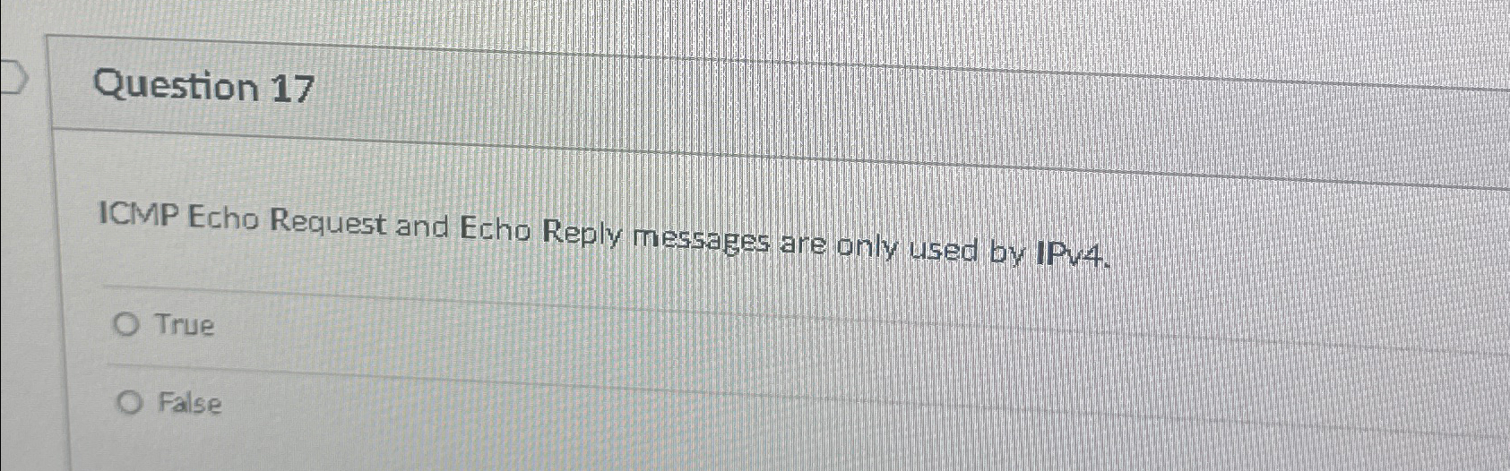 icmp echo request and echo reply messages are only used by ipv4