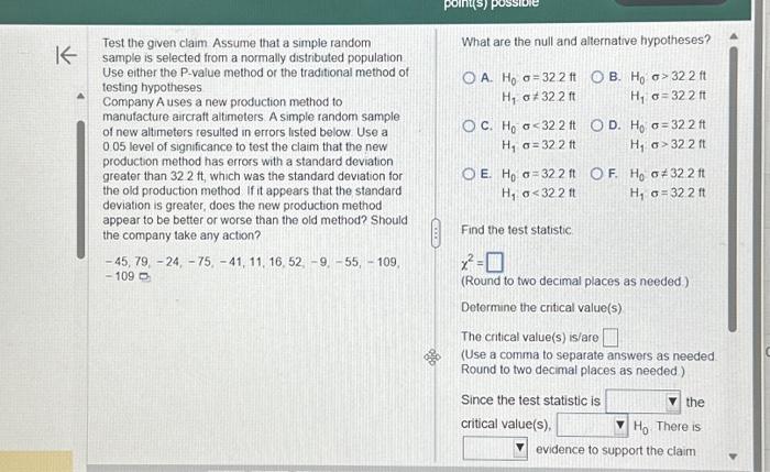 Solved Test The Given Claim Assume That A Simple Random | Chegg.com