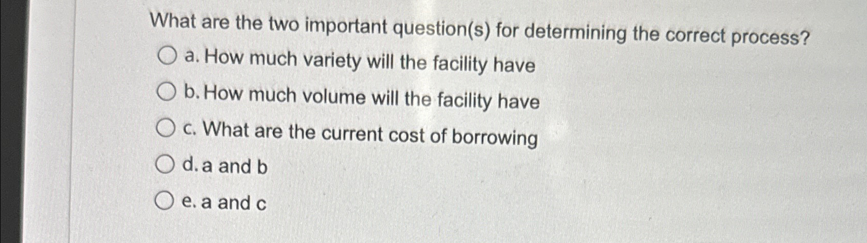 Solved What are the two important question(s) ﻿for | Chegg.com