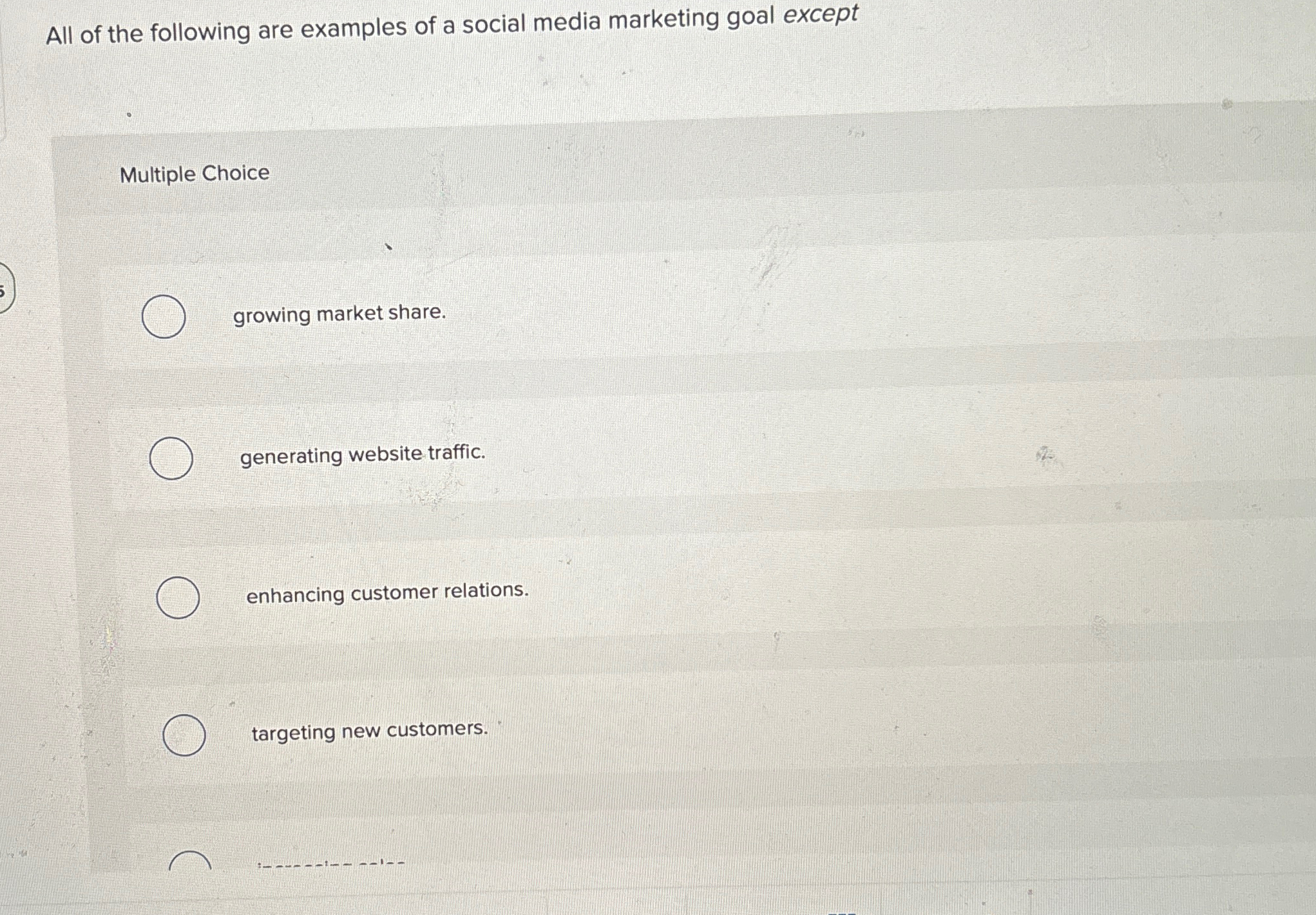 Solved All of the following are examples of a social media | Chegg.com