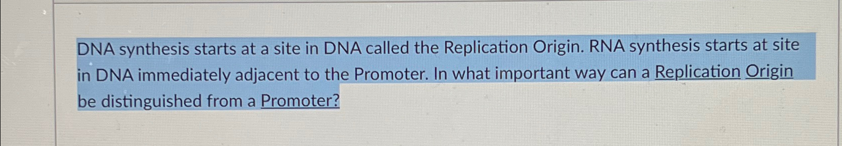 Solved DNA synthesis starts at a site in DNA called the | Chegg.com