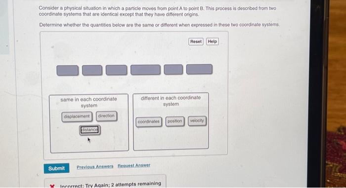 [Solved]: Consider A Physical Situation In Which A Particle