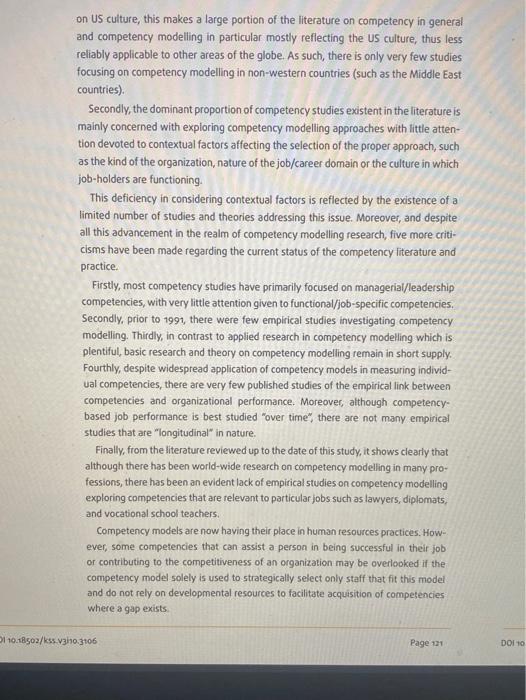 Solved using this report write the research deficiencies | Chegg.com