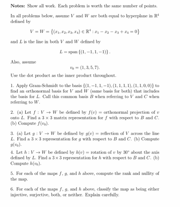 Solved Notes Show All Work Each Problem Is Worth The Sa Chegg Com