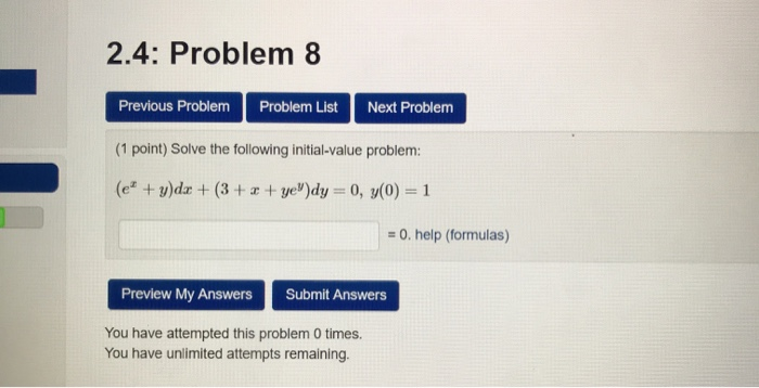 Solved 2.4: Problem 8 Previous Problem Problem List Next | Chegg.com