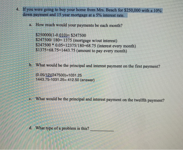 how much is 10 down payment