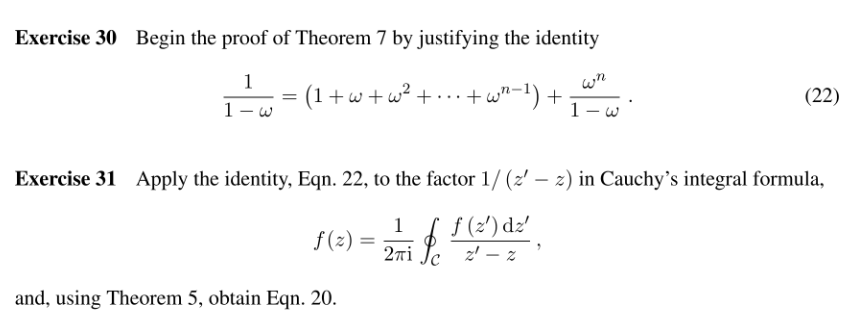 Solved Exercise 30 ﻿Begin the proof of Theorem 7 ﻿by | Chegg.com