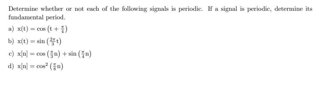 Solved Determine Whether Or Not Each Of The Following