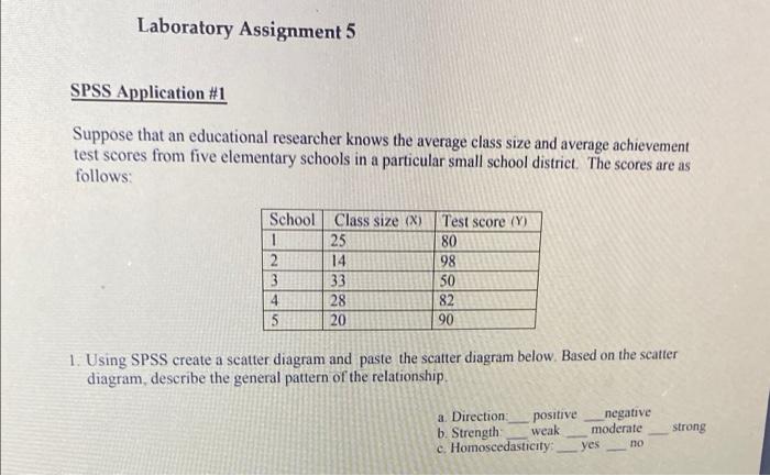 Solved Laboratory Assignment 5 SPSS Application #1 Suppose | Chegg.com