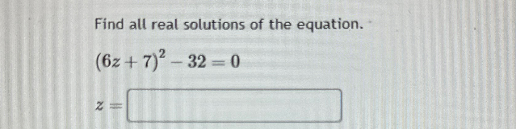 Solved Find all real solutions of the | Chegg.com